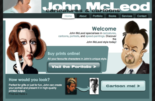 John McLeod Website screenshot